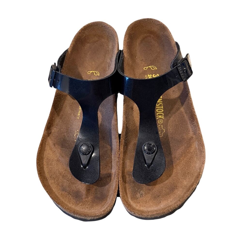 Birkenstock Gizeh Black Thong Sandal Ladies 8 Beach Summer Casual - Picture 5 of 8